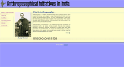 Desktop Screenshot of anthroposophyindia.org
